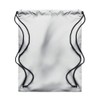 Drawstring Bag Backpack Shoulder Bag Silver Reflective Carry Bag Various