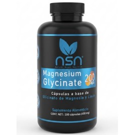 NSN | Glicinato de Magnesio Quelado 200 Dosis | 4X veces más Absorción para ti | Formulado por la Dra. Friné Velázquez | Con Pruebas de Laboratorio | 