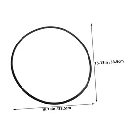 Gatuida 2pcs Barber Chair Rubber Base Ring Salon Chair Base Replacement Gasket for Noise Vibration Dampening Easy to Clean Durable Floor Protector for Styling Equipment