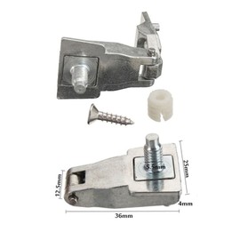 EUTEEWAL Fiat 500 Door Handle Hinge Repair Kit, Compatible with 51964555 & 51939041, Fits Fiat 500 Models 2012-2015