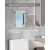 WZRUA Swivel Towel Rail, 180° Rotate Towel Rack Square Base,Stainless