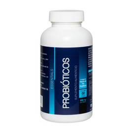 Essentials PROBIÓTICOS Y PREBIÓTICOS | Mezcla de 7 cepas | Contiene FOS | 60 Cápsulas de origen Vegetal | Salud y Bienestar con Essentials