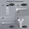 6 Pack 30ml / 1 Oz Transparent Refillable Perfume Bottle,