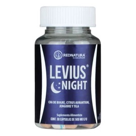 Rednatura Levius Night Jengibre Y Tila 30 Capsulas Sabor Sin Sabor