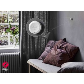 Danfoss Ally 014G2480 Zigbee Certified Wireless Room Sensor with Remote Control Ally Radiator Thermostats