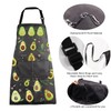 ENSIANTH Funny Avocado Apron Avocado Cooking Kitchen Aprons with Pockets