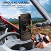 RERPRO UTV ATV Phone Mount Waterproof Holder Compatible with Polaris