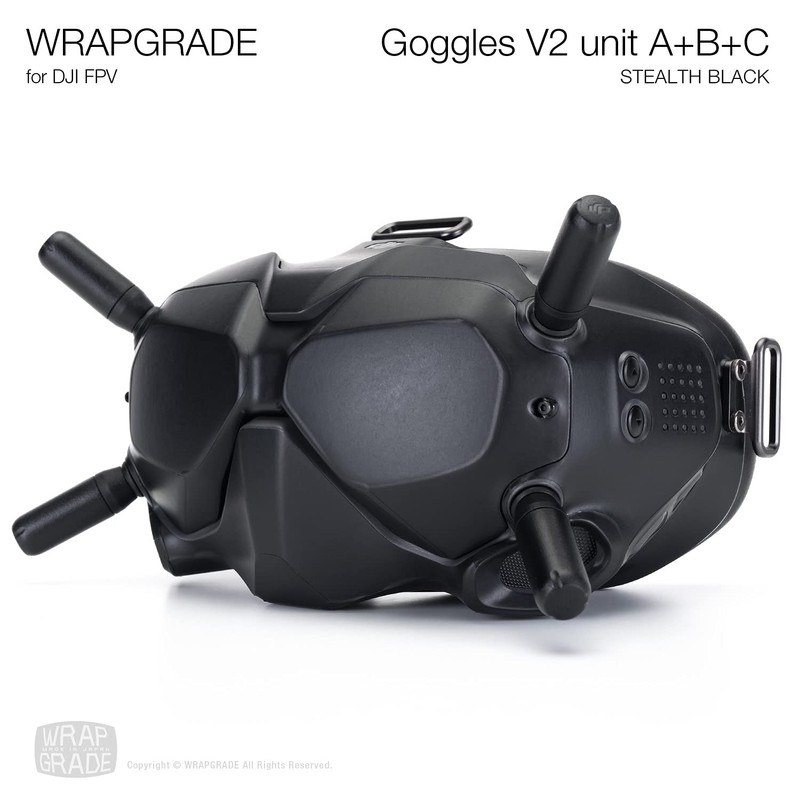 WRAPGRADE Skin Compatible con dji FPV | Goggles V2 (Stealth