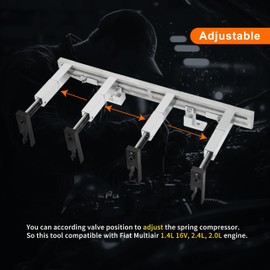 Kuntech 10259A/10259B Variable Valve Actuator Assembly Removal Tool, Spring Compressor for Fiat Multiair & Turbo Engines 1.3L1.4L 16V 2.4L, for Alfa Romeo Chrysler 2000034500, 10324, 10409