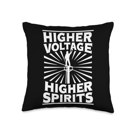 Funny Lineman Men & Women Gear For Electrician Engineer Throw Pillow