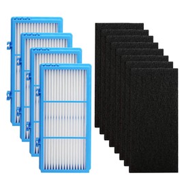 IOYIJOI Filter Replacement for Holmes Aer1 Series, Replacement Parts # HAPF300AH-U4R, HAP242-NUC (4 Filter Replacement + 8 Booster Pre Filter)