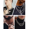 ChainsHouse Kihei Chain Necklace for Men, Silver, Surgical Stainless, Hypoallergenic,