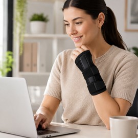 Night Wrist Support Brace for Comfortable Stabilization – Adjustable Padded Splint for Sleep, Typing, Gaming and Daily Activities