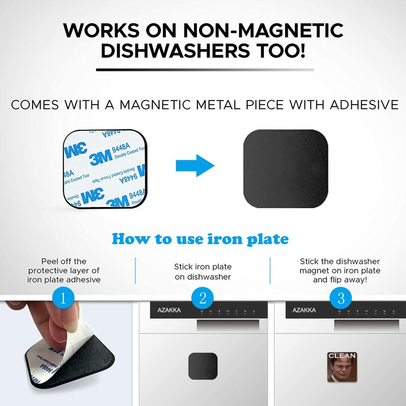 DUNGGLE Dishwasher Μagneτ Clean Dirty Sign Indicator, Washing machine Μagneτ