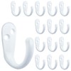 IBosins 15PCS Coat Hooks Wall Mounted Single Prong Robe Hook