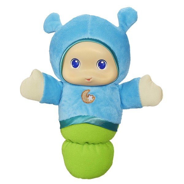 Playskool Hasbro Lullaby Gloworm Toy with 6 tunes, Blue