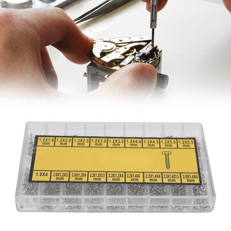 Watch Back Case Screw Watch Back Cover Repairing Screw Box