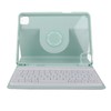 Tablet Protective Case Light Green Folding Stand Cover with Keyboard