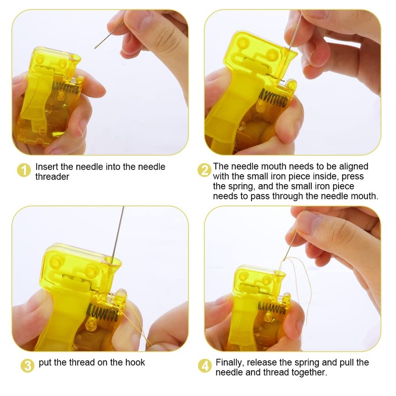 5 Pcs Automatic Needle Threader Easy Needle Threader Tool Self-Thread
