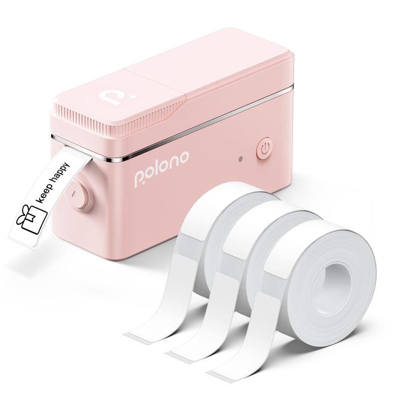 P31S Label Printer with Roll Tape, Portable Thermal Printer and