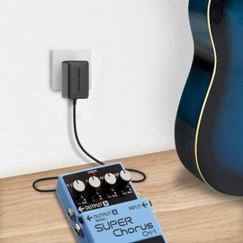 IBERLS DC 9V Power Adapter, Charger for Guitar Pedal Compatible with BOSS PSA, 9-Volt Power Suppy Pedalboard, 10FT Cable