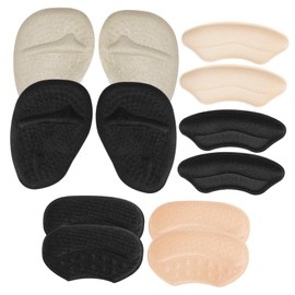 Beavorty 1 Set High Heel Inserts Non Slip Cushion Pads for Foot Comfort Easy to Use Shoe Inserts to Make Shoes Smaller Protect Feet with Fit for High Heels