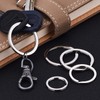 Silver Keychains / Keychains Flat Keyring Outer Diameter 25mm 30mm
