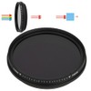 FOTGA 58mm Adjustable Optical Infrared Lens Filter 530-750nm for DSLR