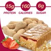 ProtiDIET Old Fashioned Strawberry & Peanuts Protein Bar, 15g Protein,