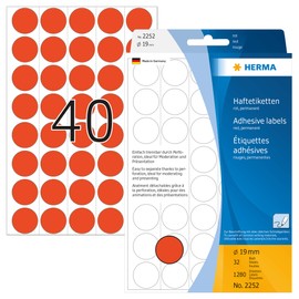 Herma Multi-Purpose Labels / Coloured Dots ø 19 mm