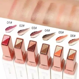 Ylapagne 6색 섀도 스틱 세트 휴대용 투톤 그라데이션 글리터 워터프루프 펜 3 PCS PINK Ylapagne 6-Color Shadow Stick Set Portable Two-Tone Gradient Glitter Waterproof Pen 3 PCS PINK [PINK]