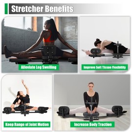 Leg Stretcher, 220° Heavy Duty Leg Stretcher Machine Split Machine for Flexibility, Pro Flexibility Stretching Equipment, Home Gym Fitness Equipment for Ballet, Yoga, Cheerleading Dance, Gymnastics