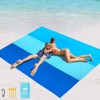 WIWIGO Beach Blanket Waterproof Sandproof Beach Mat 79" X 83"