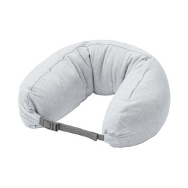 MUJI OHG70A3S Fitted Neck Cushion, Gray, Approx. 6.3 x 25.2 inches (16 x 64 cm)