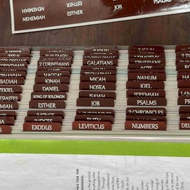 No Brand Thinkor Reposition Laminated Bible Tabs, Large Print Stickers, Easy to Read &