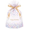Indigo PG362 Gift-Wrapping Bag, Birthday Bag, Pastel Drops / White,