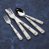 Mikasa Living Clear Translucent 18/0 Stainless Steel 20-Piece Flatware Set,