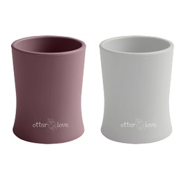 otterlove Silicone Baby & Toddler Training Cup - Pediatric OT Approved - 100% Platinum Pure LFGB Silicone - Unbreakable - Plastic Free - Tiny Cup Perfect for Baby Led Weaning