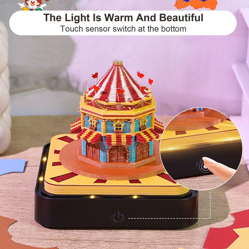 3D Calendar, 2026 3D Tear-off Pad, Desk Calendar, Notepad with