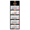 Geiger-Notes Black + Stripes 5 Month 2020 Wall Calendar -