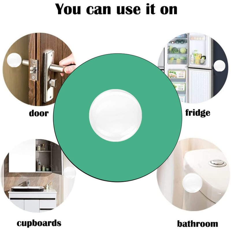 Wall Protectors from Door Knobs-Efbock Silicone Door Stoppers Wall Protector-Premium