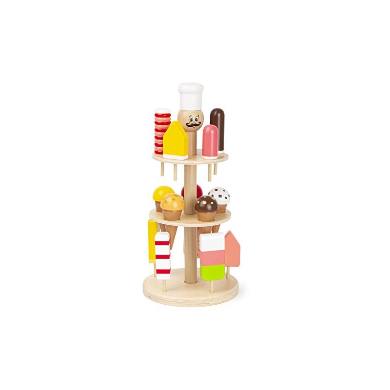 Small Foot 11488 Stand Gelati Gelato Luigi in Legno, Accessori