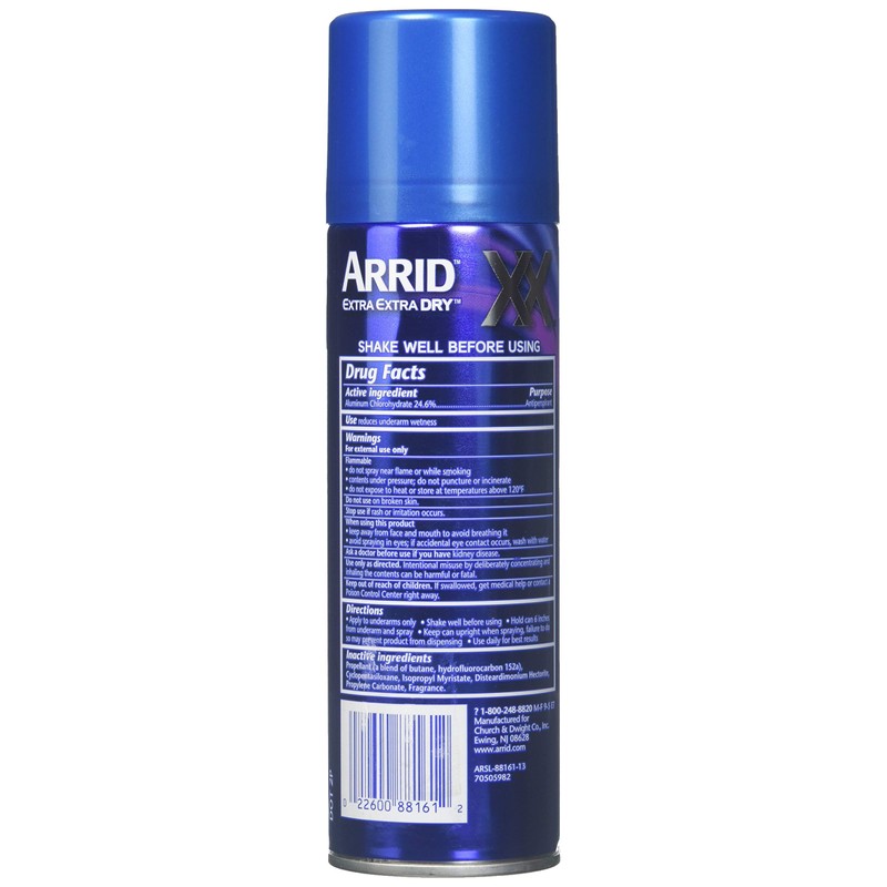 ARRID XX Anti-Perspirant Deodorant Spray, Morning Clean 6 oz (Pack