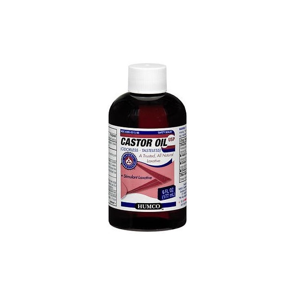 Humco Castor Oil for Constipation - 6 oz, Pack of