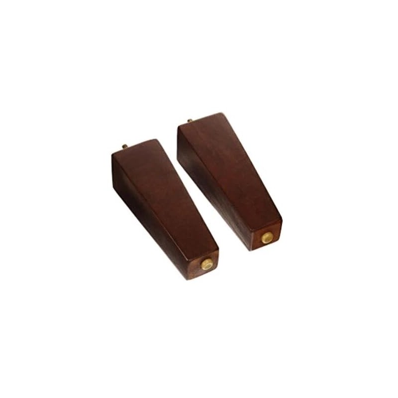 Leg Daddy 7" Walnut Finished Tapered Pyramid Sofa Leg, Set