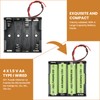 ZDRU 4 AA Battery Holder with Leads, 6V (4x1.5V) Thicken