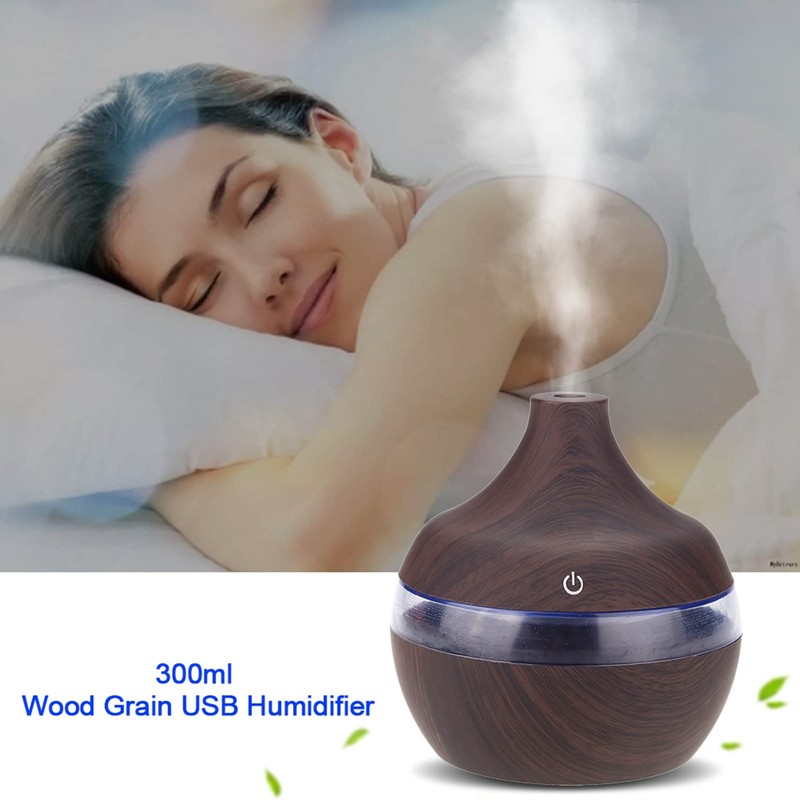 Defuser Gra 12 × 11 × 11 300ml Humidificador Usb