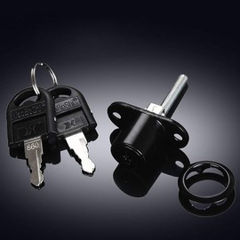 Pack of 2 Drawer Lock with Key, Plunger Lock, Cabinet Lock, Bolt Lock, Sliding Door Lock, Cylinder Furniture Lock
