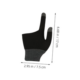 Operitacx 2Pairs Graphene Touch Screen Gaming Gloves Breathable Two Finger Mobile Gaming Billiards Gloves Enhanced Control for Use Compact and Portable Design