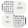 jojofuny 24 Sheets Plastic Alphabet and Number Stencils for DIY